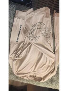 Starbucks Tan Mermaid Long Sleeve T-Shirt Small- Medium